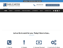 Tablet Screenshot of earlcarterlaw.com
